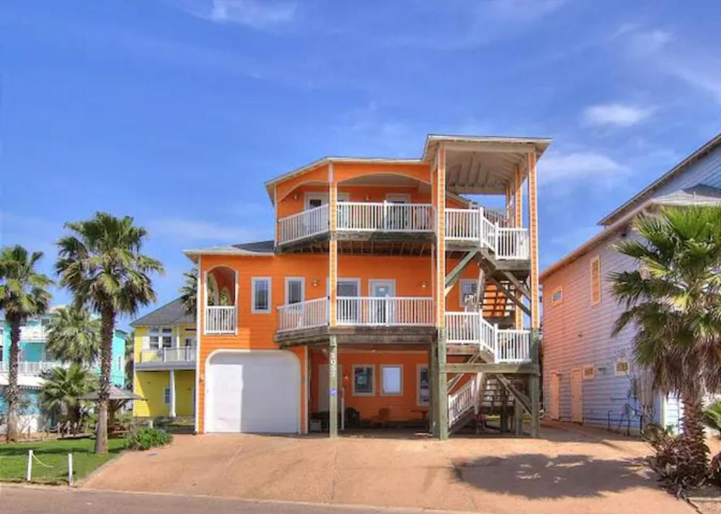 7 Bedroom Home Steps To The Beach With 4 Patios And Pool! Sleeps 20 Port Aransas Eksteriør billede